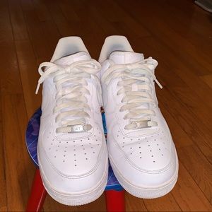 Mens All White Air Forces